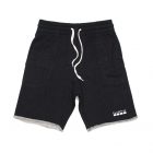 Go Pro screen print in white ink on the AS colour track shorts in black marle