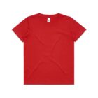 AS Colour Kids Tee in colour Red