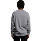Mens Supply Crew back model view in grey marle