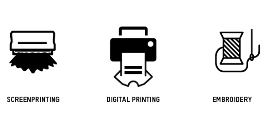 t shirt printing icons