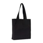 the goods tote bag in colour black side angle view
