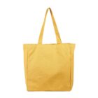 blank custom tote bag in mustard colour
