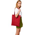 Woven Tote Bag in colour red
