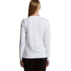 AS Colour Women's Sophie Long Sleeve - 4059 - White - Back View