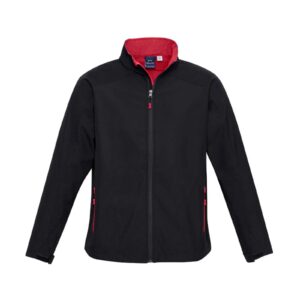 Mens Geneva Jacket - Black/Red