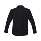 mens geneva jacket - black/red - back view