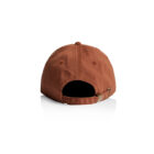 AS Colour Access Five Panel Cap Back View in colour Clay