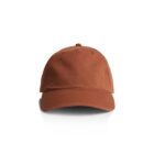 AS Colour Access Five Panel Cap Front View in colour Clay