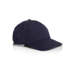 AS Colour Access Five Panel Cap Side View in colour Midnight Blue