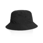 AS Colour Nylon Bucket Hat in colour Black