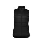 Alpine Women's Puffer Vest front view in colour Black