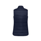 Alpine Women's Puffer Vest back view in colour Navy