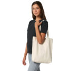 canvas tote bag in natural colour by Stanley Stella