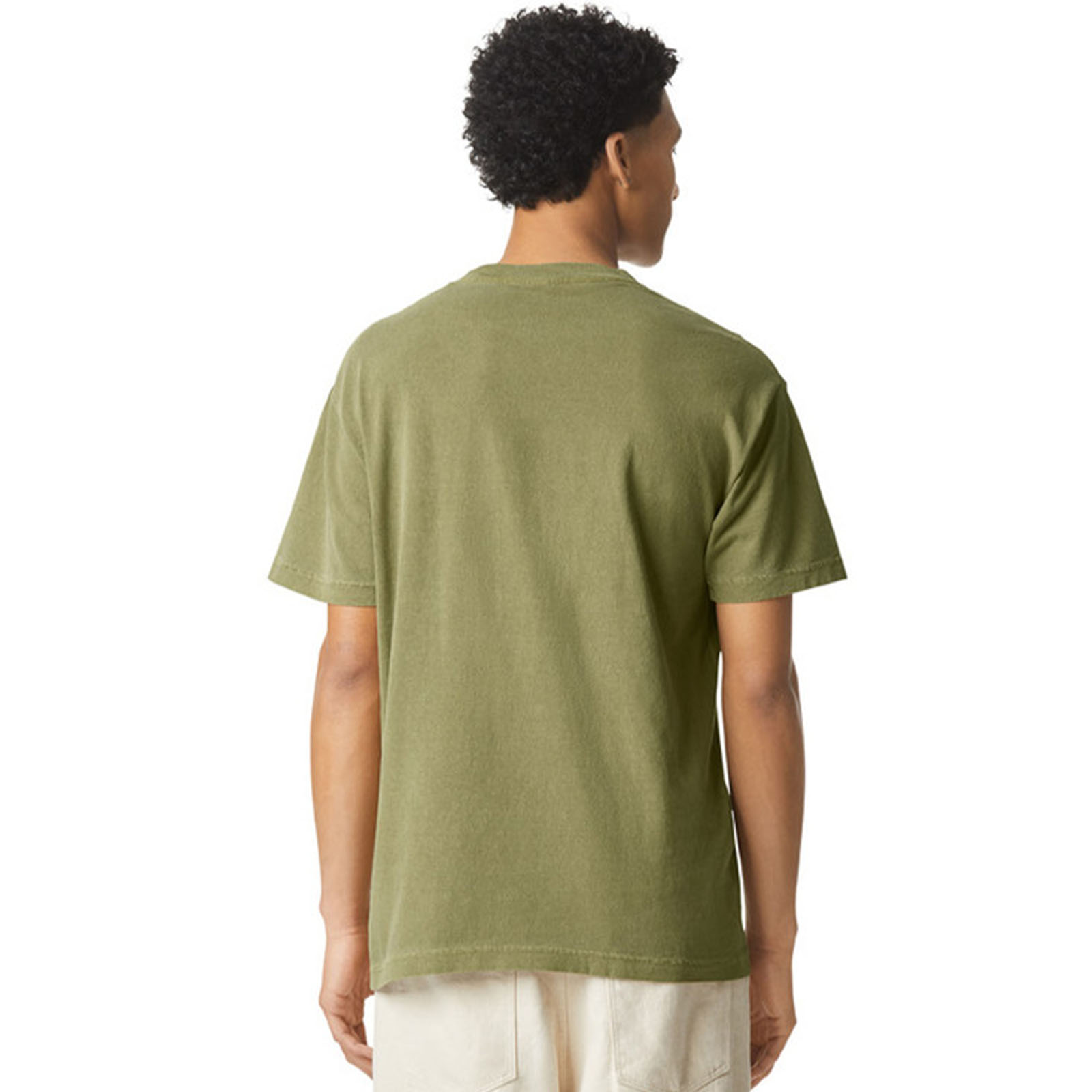 Alstyle 1301GD T-Shirt Back View - Faded Army
