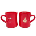 custom mugs in colour red