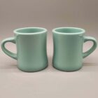 custom mugs in colour teal